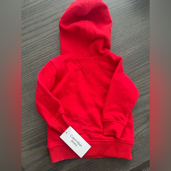 Calvin Klein Kids Red Hoodie - 12 months - Picture 2 of 3